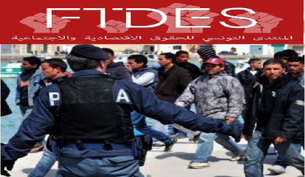 Le FTDES dénonce le mauvais traitement des immigrés Tunisiens par l'Italie 
